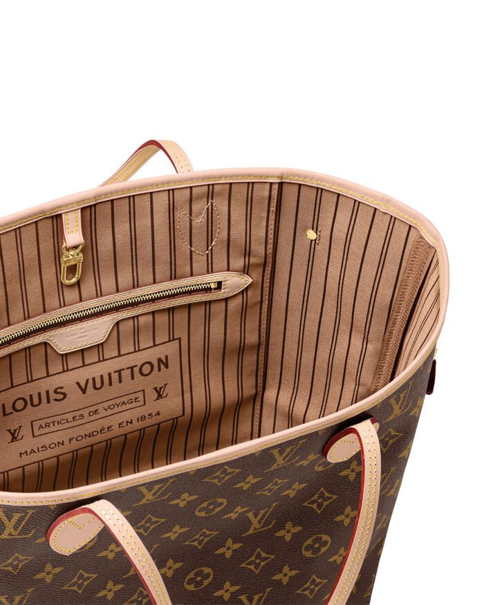 Louis Vuitton NEVERFULL Monogram canvas and cow leather6