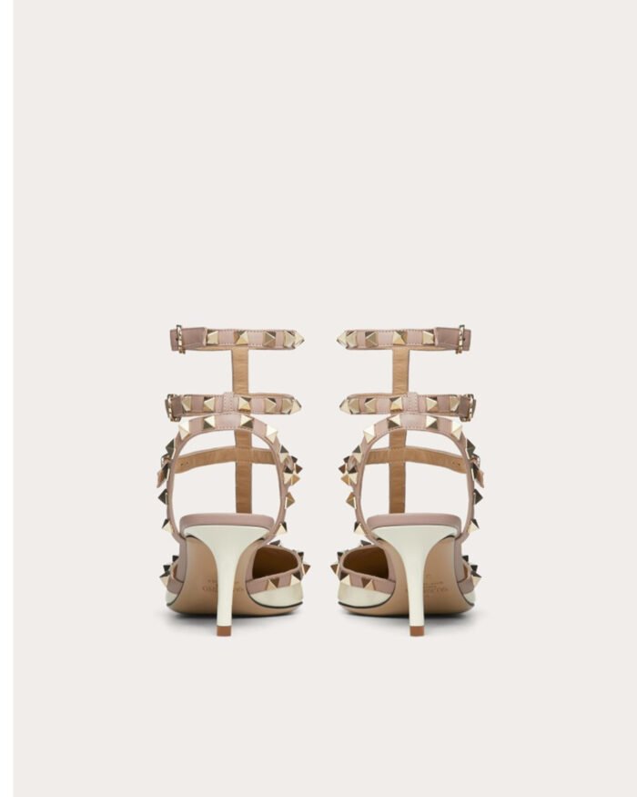 Valentino Garavani Pink Caged Rockstud Heels14