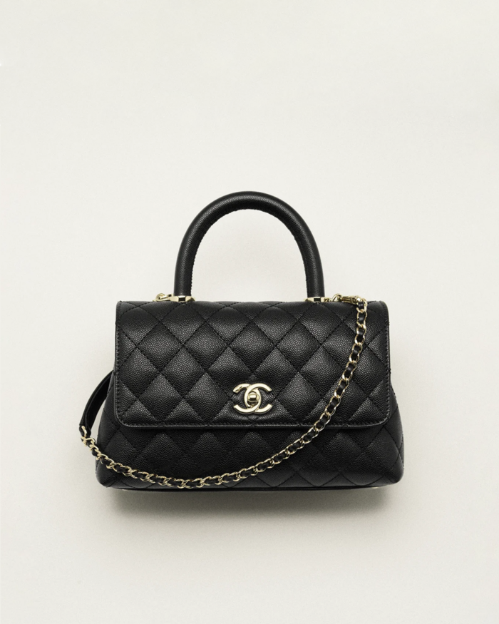 Luxurious CHANEL Flap Bag with Top Handle