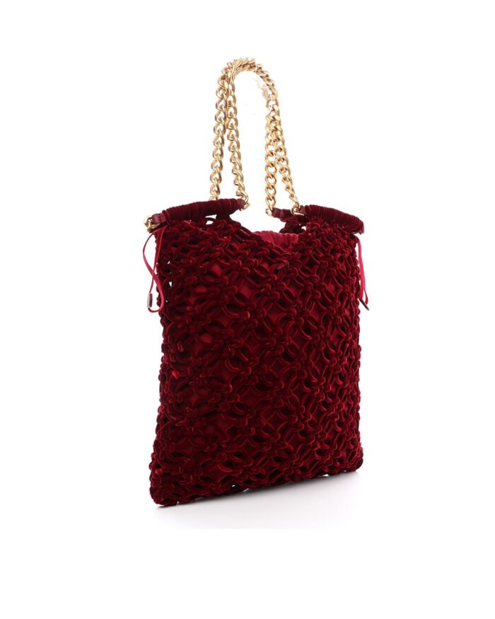 Chanel Braided Velvet Metallic Lambskin Precious Net10