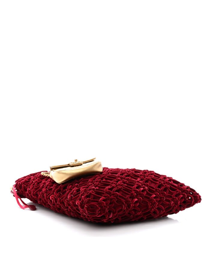 Chanel Braided Velvet Metallic Lambskin Precious Net3