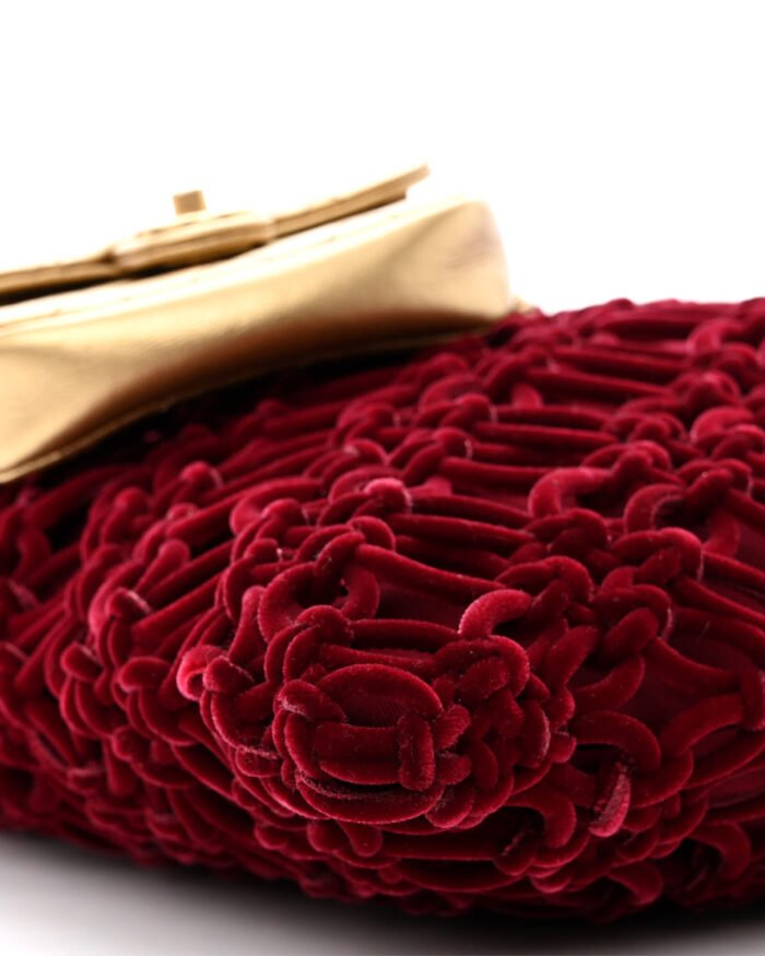 Chanel Braided Velvet Metallic Lambskin Precious Net5