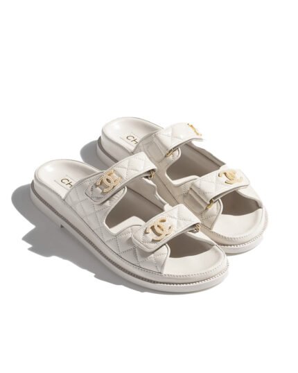 Chanel Spring-Summer 2025 Mules Shiny Lambskin Ivory
