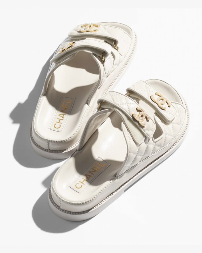 Chanel Spring Summer 2025 Mules Shiny Lambskin Ivory1