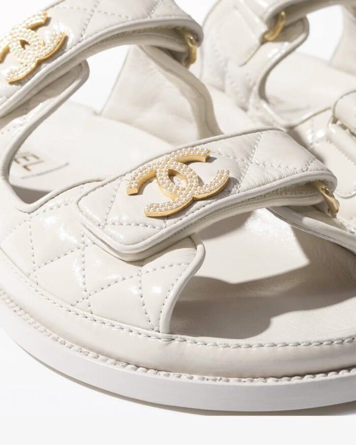 Chanel Spring Summer 2025 Mules Shiny Lambskin Ivory2