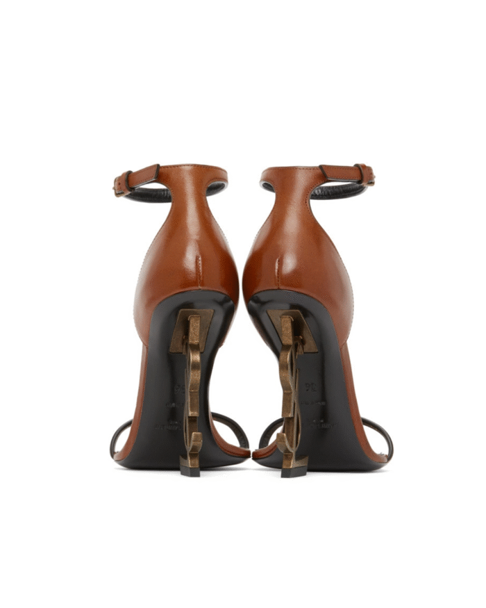 Saint Laurent Brown Opyum 110 Heeled Sandals3