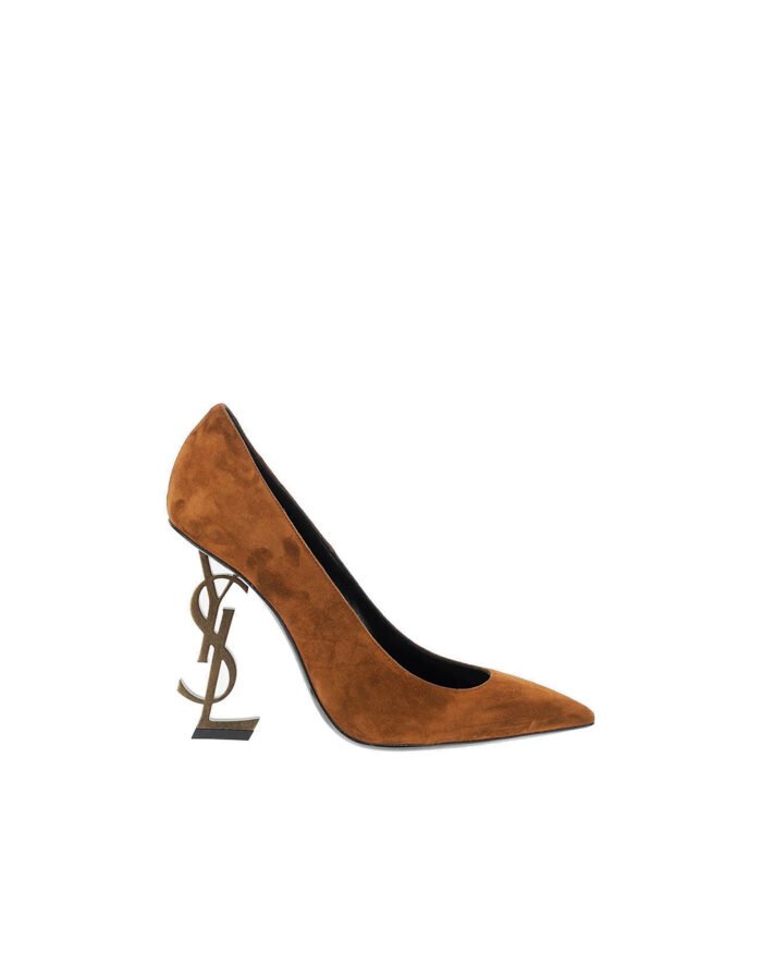 Saint Laurent Womens Embellished Mid Heel Pumps